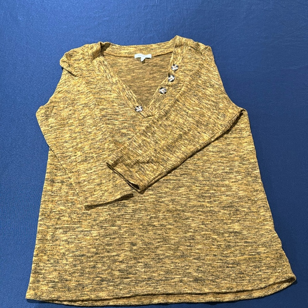 Yellow V neck sweater